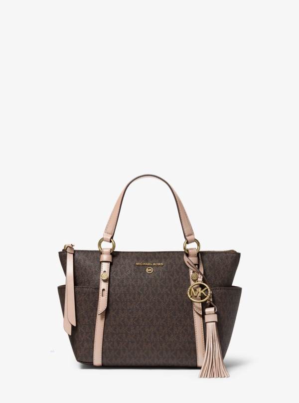 Damske Prenosná Taška Michael Kors Sullivan Small Logo Top-Zip Ruzove - Kabelky Michael Kors Lacne | CWQFJ-5820